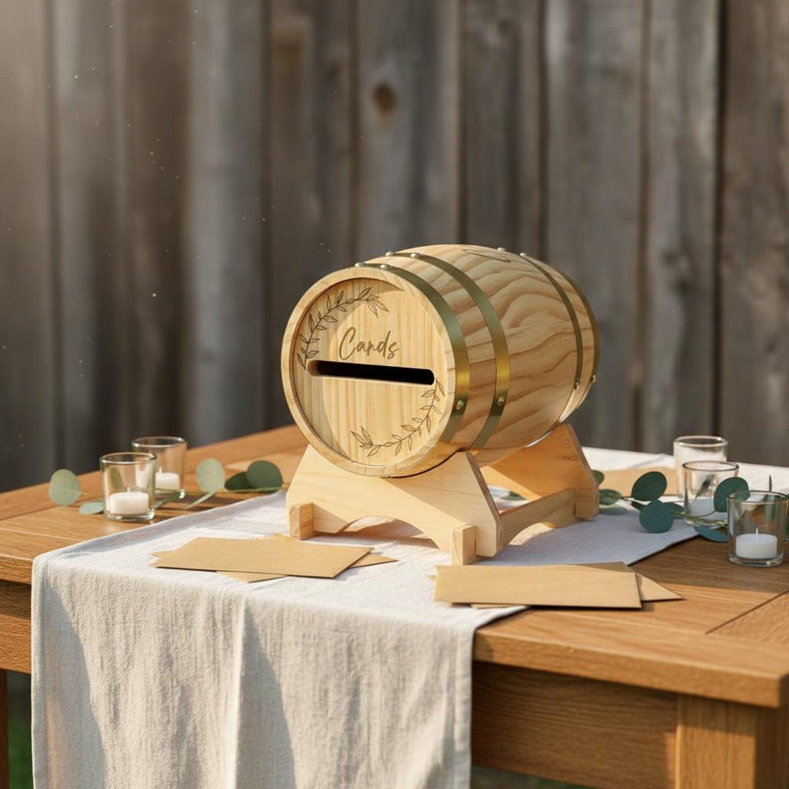 Caja de madera grande para tar - Event Party Box reseña y precio