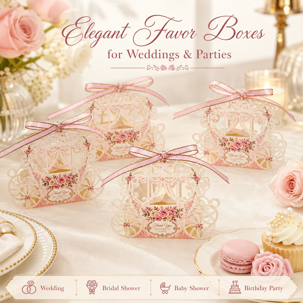 10 Cajas de Dulces Huecas Cort - Event Party Box reseña y precio