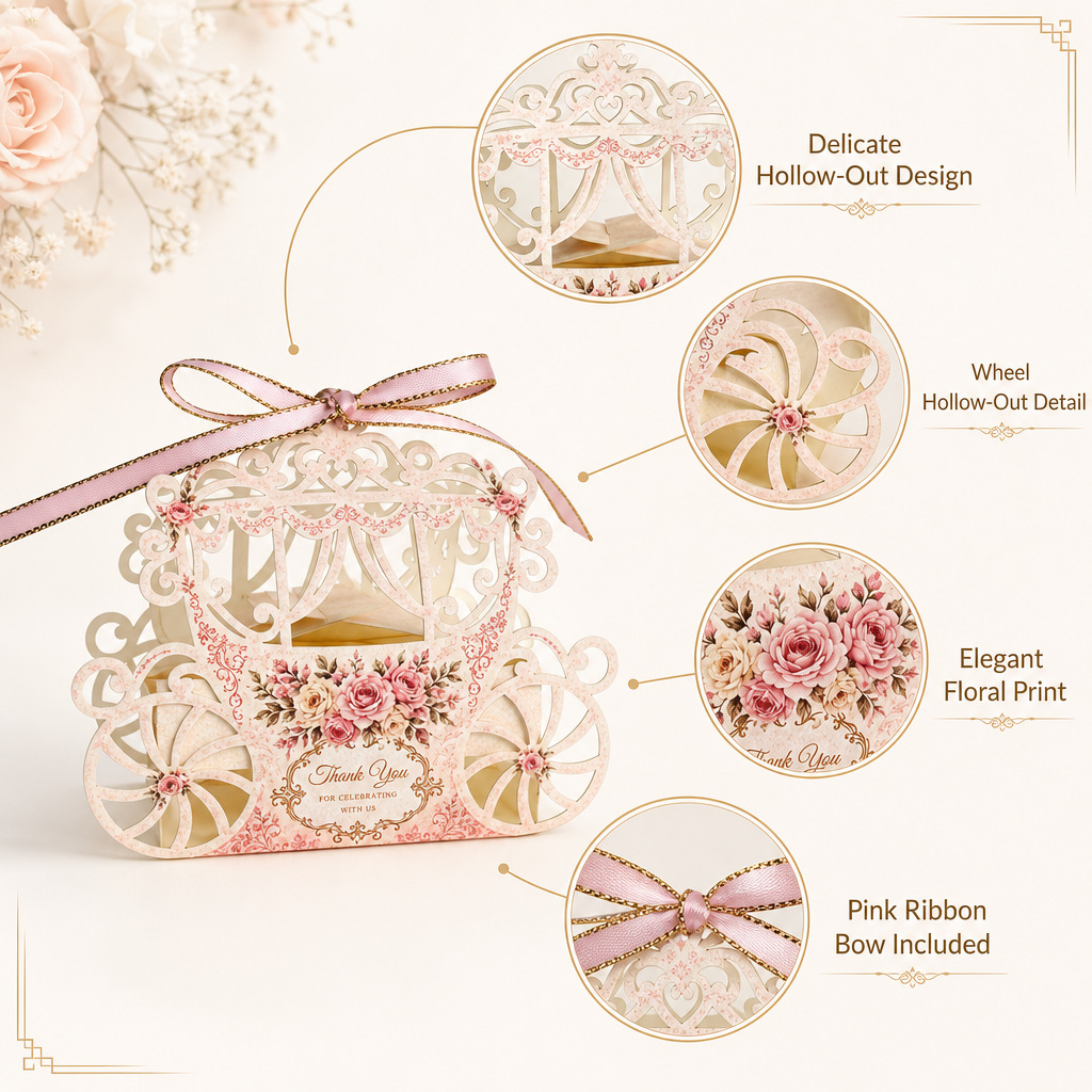 10 Cajas de Dulces Huecas Cort - Event Party Box reseña y precio