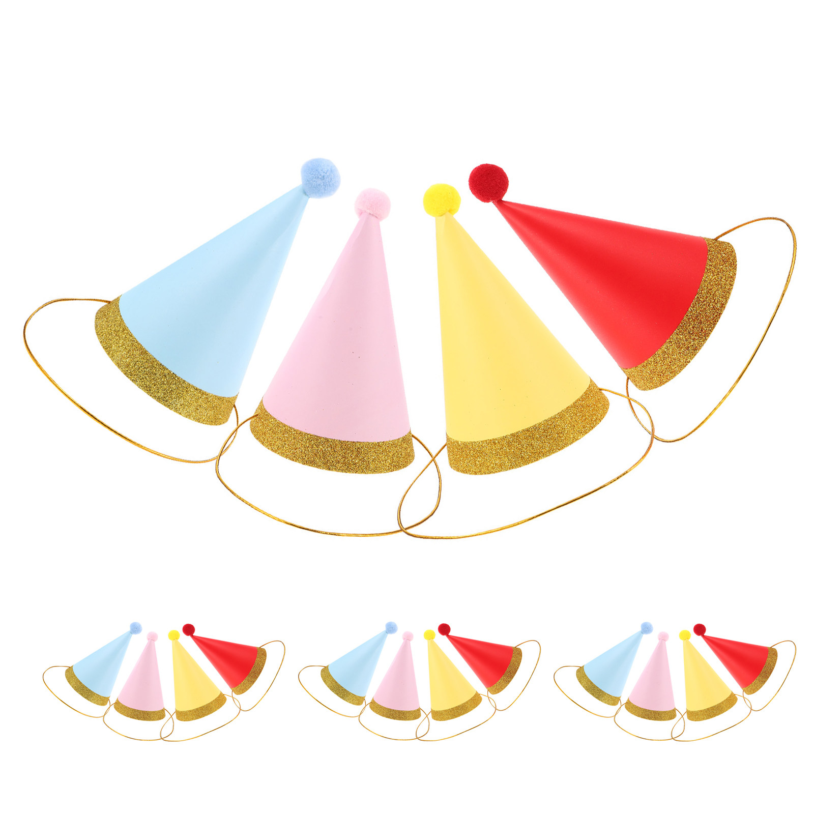 16 sombreros de cumpleaños par - Party Hat Cone reseña y precio